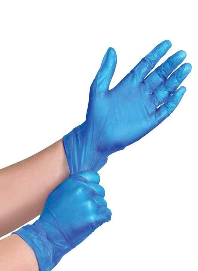 hobf Powder Free Nitrile Hand Gloves,Surgical gloves, (Large Blue, Pack of 100 Pcs.) HOBF100-BL-NT-12-L - Image 1